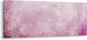 Tablou - Mandala pe zid roz (120x50 cm)