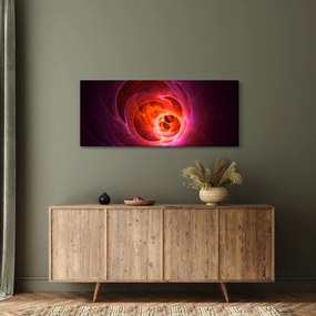 Tabloul modern cu abstracțiune roz (120x50 cm)