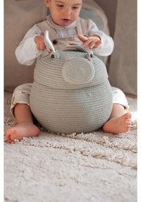 Coș de jucării pentru copii gri deschis din material textil ø 25x30 cm Henry the Hippo – Lorena Canals