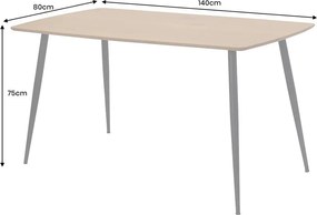 Masa dining APARTMENT 140cm stejar natur