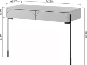 Consolă cu două sertare Sonatia 100 cm - cașmir
