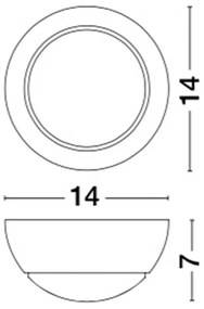 Aplica LED ambientala, ajustabila ODIN alba NVL-910161