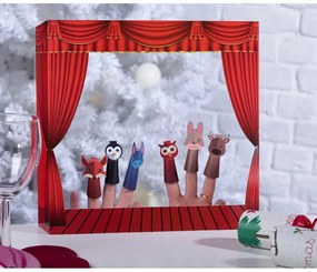 Pocnitori de Crăciun din hârtie în set de 6 Toy Town - Robin Reed