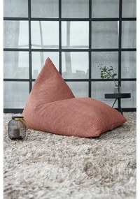 Fotoliu bean bag cărămiziu cu tapițerie din catifea reiată Razz – SLOWDOWN