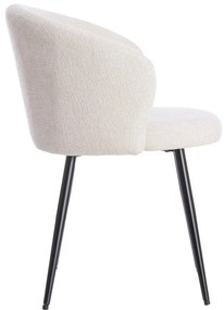 Set de scaune de sufragerie crem 2 buc. din metal Radaja – Light &amp; Living