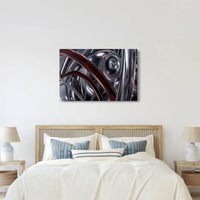 Tabloul cu abstracție în gri (90x60 cm)