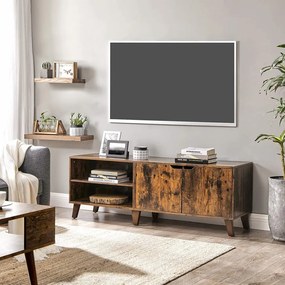 COTVI6 - Comoda TV 140x40x50 cm, living, dormitor, stil industrial - Maro