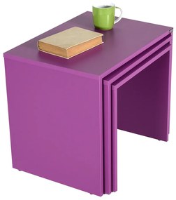 Masă pliabilă SHP Purple, 3 buc