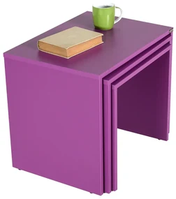 Masă pliabilă SHP Purple, 3 buc