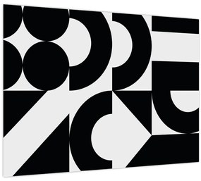 Tablou pe sticlă - Abstracție geometrică N⁰2 (70x50 cm)