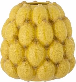 Vază galbena din ceramica, Ø22cm,"Limone"