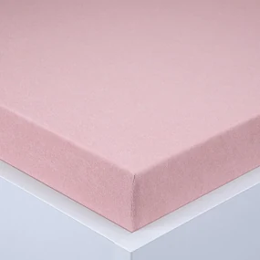 Cearşaf cu elastic frotir EXCLUSIVE roz prăfuit set 2 buc 90 x 200 cm