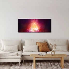 Tablou cu floare de lotus (120x50 cm)