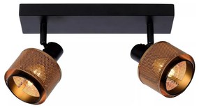 Spot Lucide 77980/02/30 RAFA 2xE14/40W/230V negru/bronz