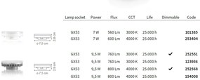 BEC LED dimabil GX53 9.5W 800Lm 4000K 252568 IDL