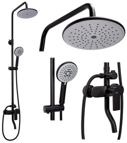 Baterie pentru dus Verso neagra
