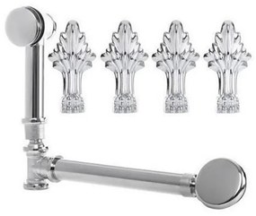 Picioare și scurgere ACHR pentru cada de baie independentă Antica, cromate