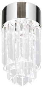 Plafoniera cu cristal K9 design elegant PRISM crom