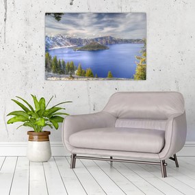 Tablou lacul montan (90x60 cm)