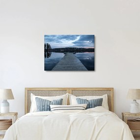 Tablou - Ponton de lemn, lac (70x50 cm)