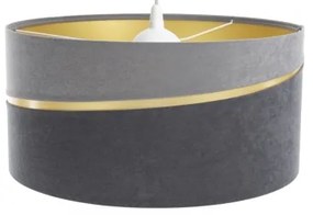 Lustră pe cablu SWING 1xE27/60W/230V gri/auriu