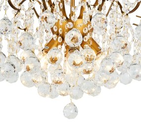 Lustră de cristal aplicată Brilagi CRYSTAL 6xE14/60W/230V bronz