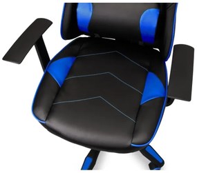 Scaun pentru jocuri video CONNECT IT CGC-0700-BL LeMans Pro negru/albastru