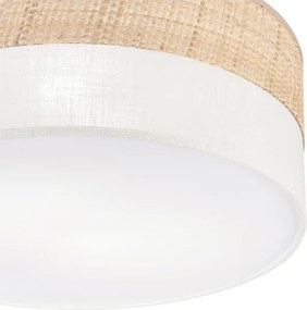 Plafonieră SIRJA DOUBLE BOHO 2xE14/15W/230V Ø 35 cm bej/crem