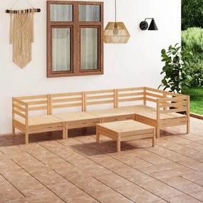 3082702 vidaXL Set mobilier de grădină, 6 piese, lemn masiv de pin