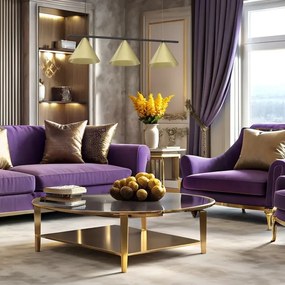 Lustră CAPITAL pe cablu, 3xGX53/15W/230V, aurie