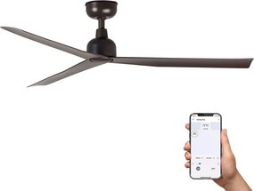 Ventilator tavan de exterior smart sistem TUYA si telecomanda IP44 MARINE M maro
