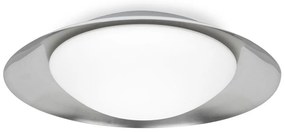 Plafoniera LED moderna SIDE 450 17W alb/nickel
