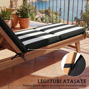 Outsunny perne impermeabile pentru mobilier de piscină, perne mari pentru șezlonguri, perne șezlonguri de exterior | Aosom Romania