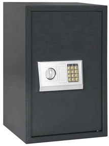vidaXL Seif digital cu blocare Gri închis 40 x 35 x 60 cm Oțel