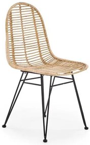 Scaun de sufragerie Kaw (natural + Negru). 1048770