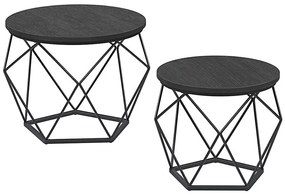 Set 2 mese de cafea TALIA, negre