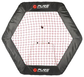 Pure2Improve Plasa fotbal rebounder, 140 x 125 cm, hexagonal
