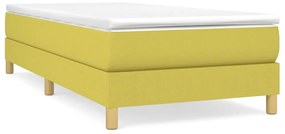 3120589 vidaXL Cadru de pat box spring, verde, 90x200 cm, textil