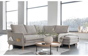 Colțar bej extensibil (cu colț pe partea dreaptă) Charming Charlie – Miuform