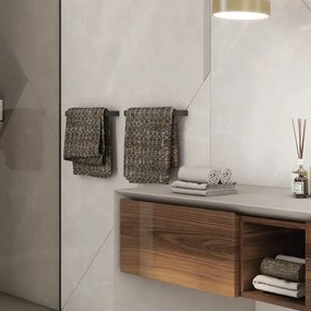 Suport de perete pentru prosoape NIMCO MAC 29035-90 MAYA 36 cm negru mat