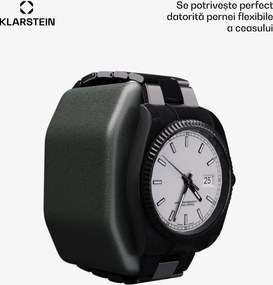 Klarstein Brienz 6, cutie de întors ceasuri, 6 ceasuri, 4 moduri, aspect de lemn, lumină interioară albastră