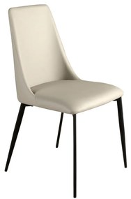 Scaun design LUX, Metal, Piele Sintetica, Sand