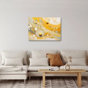 Tablou - fundal abstract cu decor de aur (70x50 cm)
