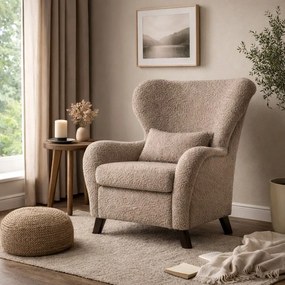 Fotoliu cu spătar înalt Miuform Miuf, maro