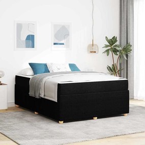 vidaXL Cadru de pat Altele Negru 160 x 200 cm țesătură