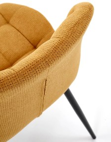 Scaun K548 stofa mustariu H84 cm
