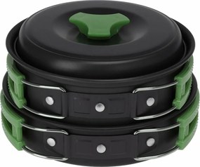 Set de oale din aluminiu Redcliffs din 2 piese cumâner din plastic, verde