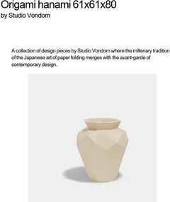 Ghiveci plante design decorativ modern exterior/interior ORIGAMI HANAMI 61x61x80cm