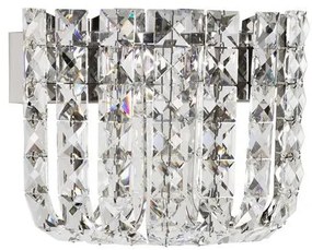 Aplica de perete LED crom, cristale sticla CELYSIA