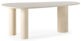 Masă de dining cu aspect de piatră 100x201 cm Daila – MOME